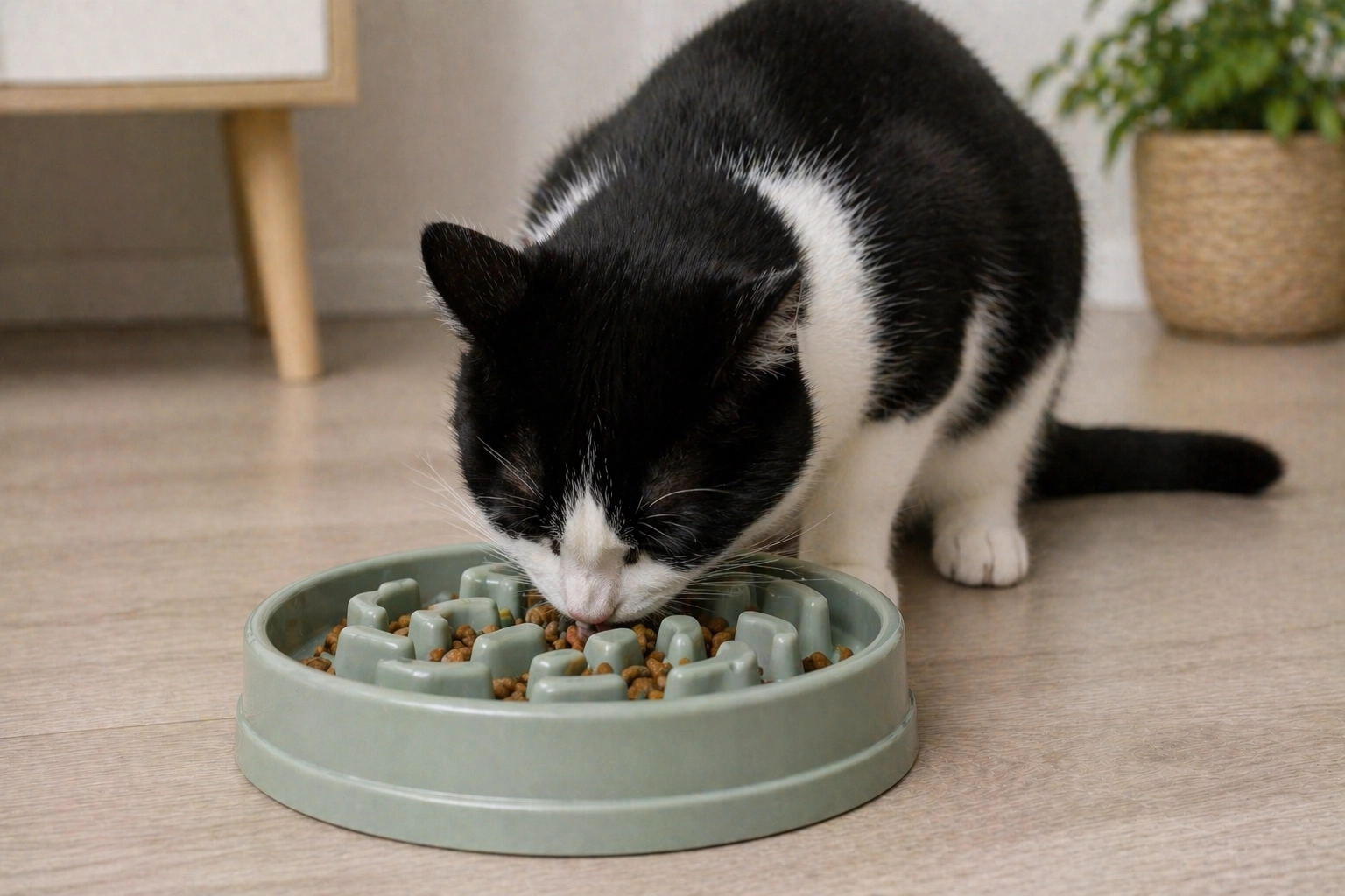 Why your cat eats too fast and what to do
