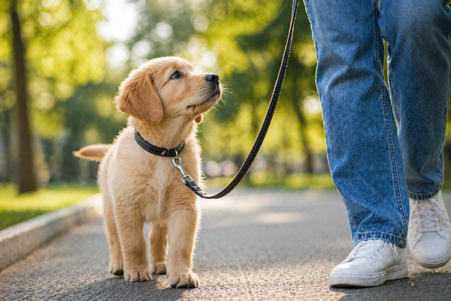 How to leash train your dog